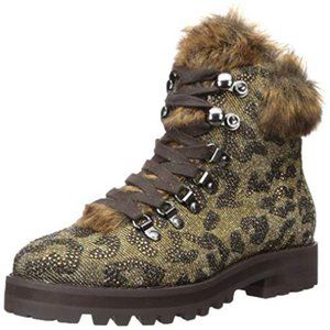 Jessica Simpson Rhinestone Leopard Norina Boots